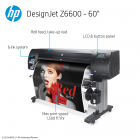HP DesignJet Z6600 Large Format Graphics Printer - 60
